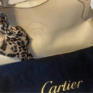 Authentic Classic Off white Cartier Hand bag